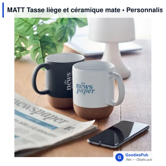 MATT Tasse liège et céramique mate - Image 7