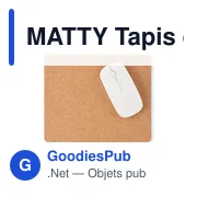 MATTY Tapis de souris en liège - Miniature 2