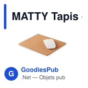 MATTY Tapis de souris en liège - Miniature 3