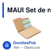 MAUI Set de mémo en papier recyclé - Miniature 1
