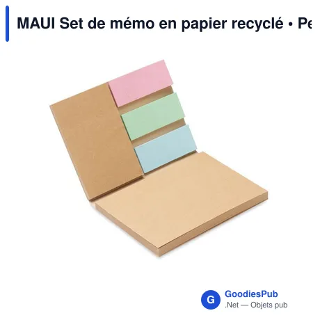 MAUI Set de mémo en papier recyclé