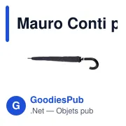 Parapluie automatique personnalisable Mauro Conti avec logo - Miniature 4