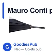 Parapluie automatique personnalisable Mauro Conti avec logo - Miniature 7