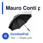 Parapluie automatique personnalisable Mauro Conti avec logo - Miniature 8