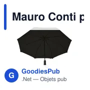 Parapluie automatique pliable personnalisable avec logo - Mauro Conti - Miniature 1