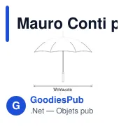 Parapluie automatique pliable personnalisable avec logo - Mauro Conti - Miniature 2