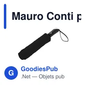 Parapluie automatique pliable personnalisable avec logo - Mauro Conti - Miniature 3