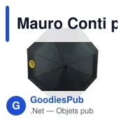 Parapluie automatique pliable personnalisable avec logo - Mauro Conti - Miniature 4