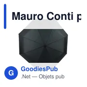 Parapluie automatique pliable personnalisable avec logo - Mauro Conti - Miniature 5