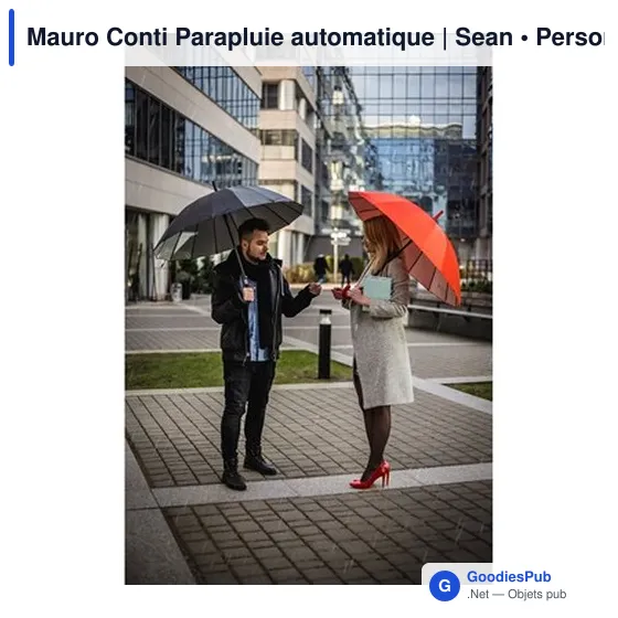 Parapluie automatique personnalisable Mauro Conti avec logo - Image 3
