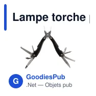 Lampe torche personnalisable avec multi-outil MaxiStar ens. cadeauavec logo - Miniature 4