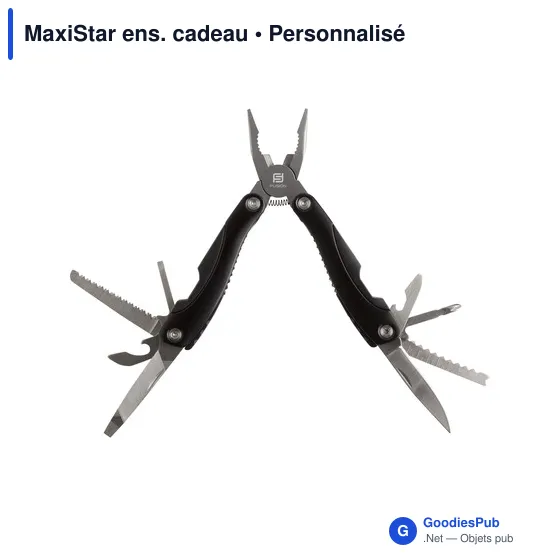 Lampe torche personnalisable avec multi-outil MaxiStar ens. cadeauavec logo - Image 4