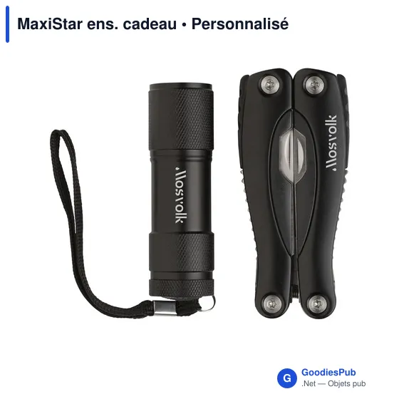 Lampe torche personnalisable avec multi-outil MaxiStar ens. cadeauavec logo - Image 6