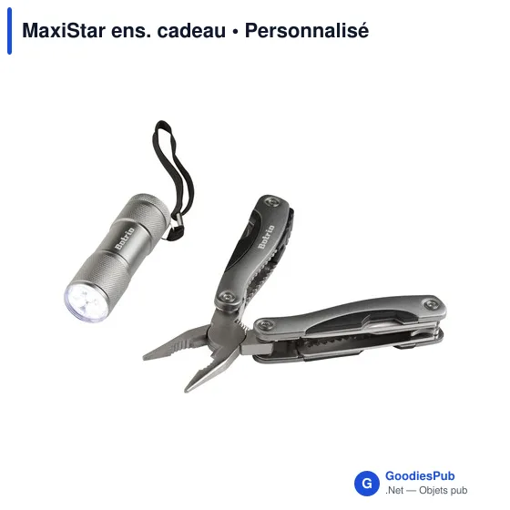 Lampe torche personnalisable avec multi-outil MaxiStar ens. cadeauavec logo - Image 7