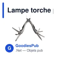 Lampe torche personnalisable avec multi-outil MaxiStar ens. cadeauavec logo - Miniature 8