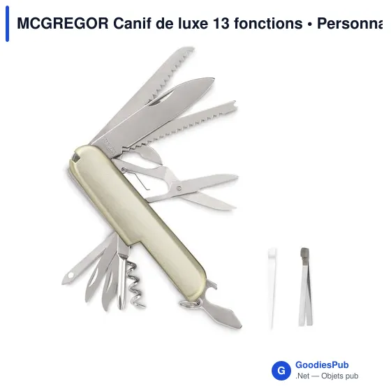 MCGREGOR Canif de luxe 13 fonctions - Image 1