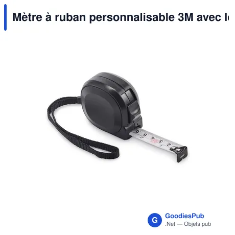 Mètre à ruban personnalisable 3M avec logo - MEAS3