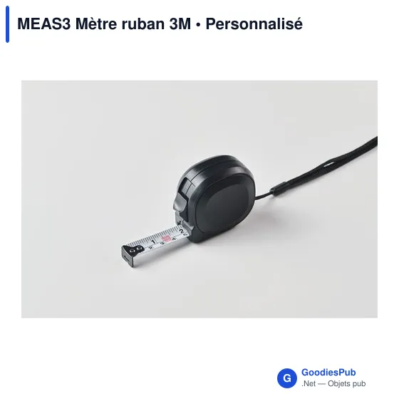 Mètre à ruban personnalisable 3M avec logo - MEAS3 - Image 4