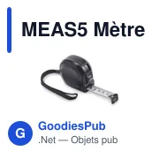 Mètre ruban personnalisable 5M avec logo - MEAS5 - Miniature 1