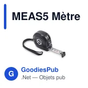 Mètre ruban personnalisable 5M avec logo - MEAS5 - Miniature 3