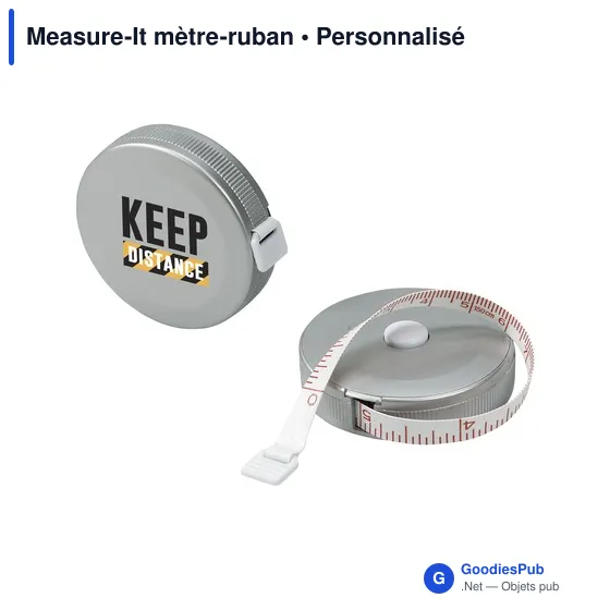Mètre-ruban personnalisable Measure-It avec logo - 150 cm - Image 1