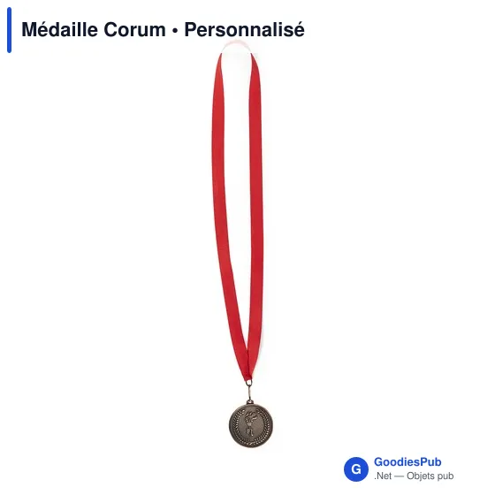 Médaille personnalisable Corum avec logo - Événements et cérémonies - Image 1