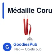 Médaille personnalisable Corum avec logo - Événements et cérémonies - Miniature 3