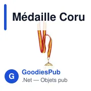 Médaille personnalisable Corum avec logo - Événements et cérémonies - Miniature 4