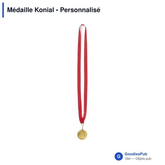Médaille personnalisable Konial avec logo pour événements B2B - Image 2