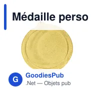 Médaille personnalisable Konial avec logo pour événements B2B - Miniature 4
