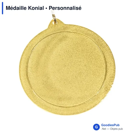 Médaille personnalisable Konial avec logo pour événements B2B - Image 4