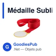 Médaille Sublimation Aviana - Miniature 3