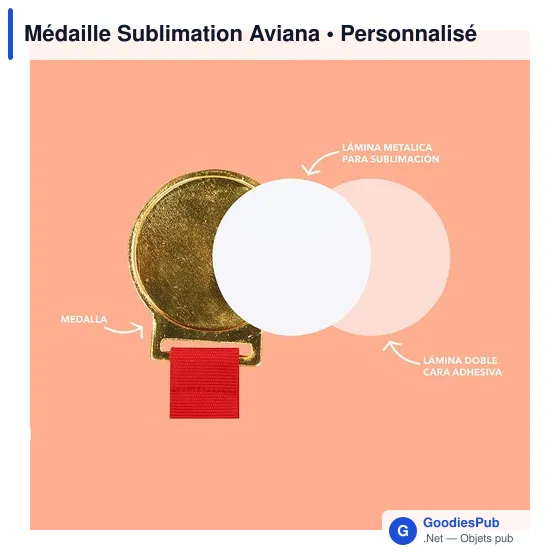 Médaille Sublimation Aviana - Image 5