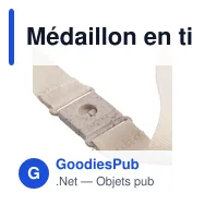 Médaillon en tilleul personnalisable pour événements - Logo inclus - Miniature 7