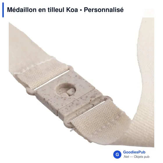 Médaillon en tilleul personnalisable pour événements - Logo inclus - Image 7
