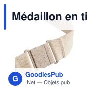Médaillon en tilleul personnalisable pour événements - Logo inclus - Miniature 9