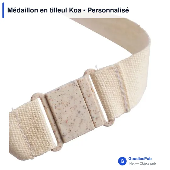 Médaillon en tilleul personnalisable pour événements - Logo inclus - Image 9
