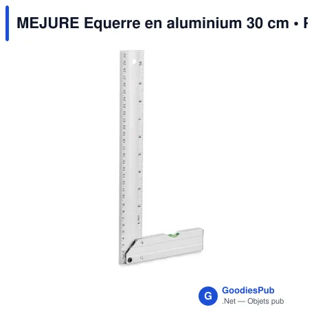 MEJURE Equerre en aluminium 30 cm
