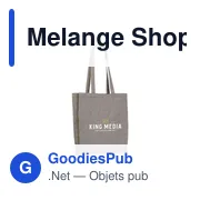Sac shopping personnalisable Melange Shopper GRS avec logo - Miniature 1