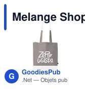 Sac shopping personnalisable Melange Shopper GRS avec logo - Miniature 4