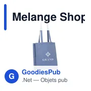 Sac shopping personnalisable Melange Shopper GRS avec logo - Miniature 6