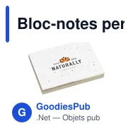 Bloc-notes personnalisable Memo Growing Paper avec logo - Miniature 1