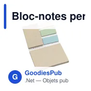 Bloc-notes personnalisable Memo Growing Paper avec logo - Miniature 2