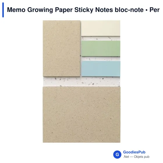 Bloc-notes personnalisable Memo Growing Paper avec logo - Image 3