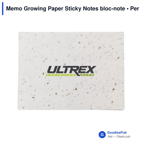 Bloc-notes personnalisable Memo Growing Paper avec logo - Image 4