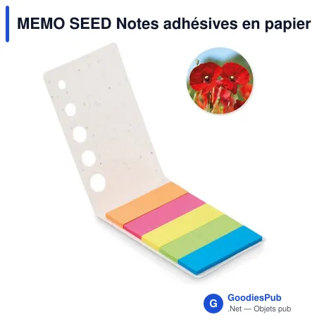 MEMO SEED Notes adhésives en papier à pla
