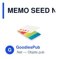 MEMO SEED Notes adhésives en papier à pla - Miniature 2