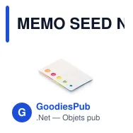 MEMO SEED Notes adhésives en papier à pla - Miniature 3