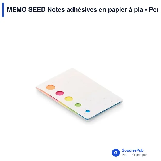MEMO SEED Notes adhésives en papier à pla - Image 3