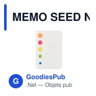 MEMO SEED Notes adhésives en papier à pla - Miniature 4